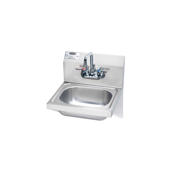 Krowne Krowne HS-10 - 16" Wide Hand Sink With Side Support Brackets, Wrist Handles HS-10 - main